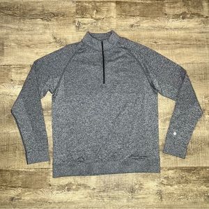 Lululemon Mens Size XL Gray Engineered Warmth Half Zip Sweater Long Sleeve